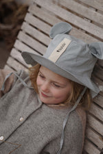Kinder-Mütze mit Ohren – Grau – Produktbild 2