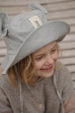 Kinder-Mütze mit Ohren – Grau – Produktbild 3