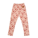 Baumwoll-Kinder-Leggings Bellflowers – Bequeme Stretch-Leggings mit Blumenmuster – Produktbild 1