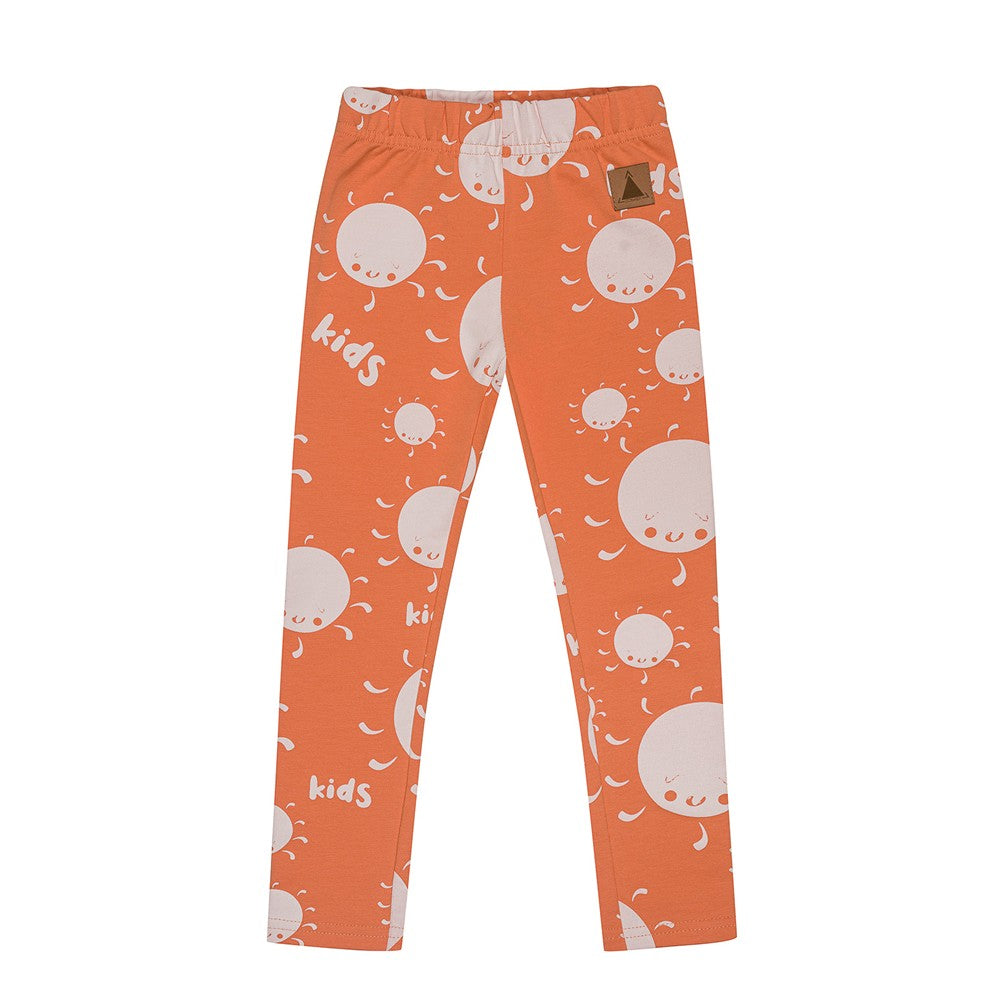 Baumwoll-Kinder-Leggings Suns – Bequeme Stretch-Leggings mit Sonnenmuster – Produktbild 1
