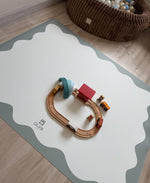Wasserfeste Essensunterlage für Kinder – Blau Frame – Produktbild 1
