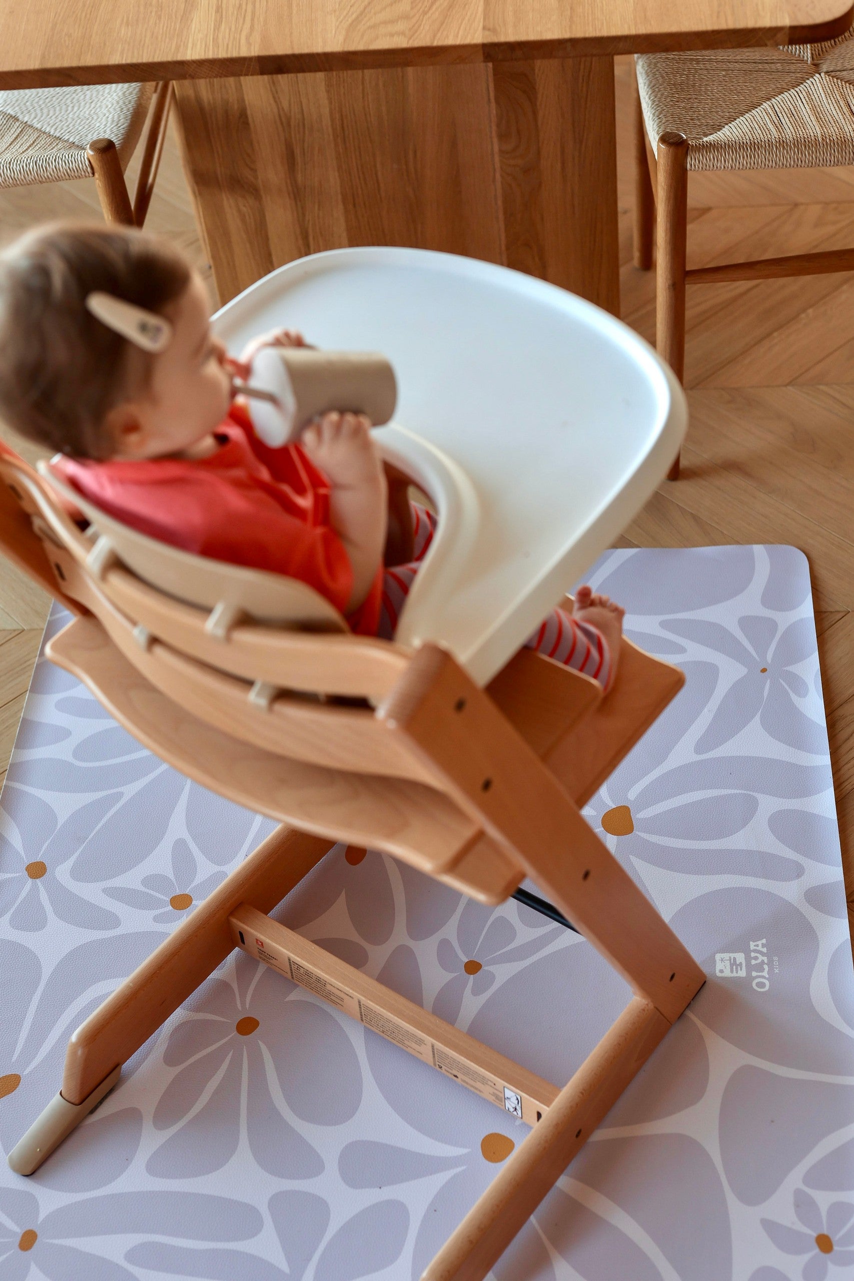 Wasserfeste Essensunterlage für Kinder – Daisy Lavendel – Produktbild 3