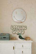 Kinderspiegel Emoji aus Acryl und Holz – Produktbild 1