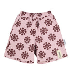 Baumwoll-Kinder-Shorts Flowers – Bequeme Sommerhose mit Smiley-Blumen aus OEKO-TEX Baumwolle – Produktbild 1