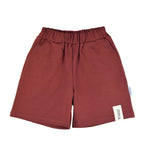 Baumwoll-Kinder-Shorts Rust – Kurze Sommerhose mit Taschen für Kinder – Produktbild 1
