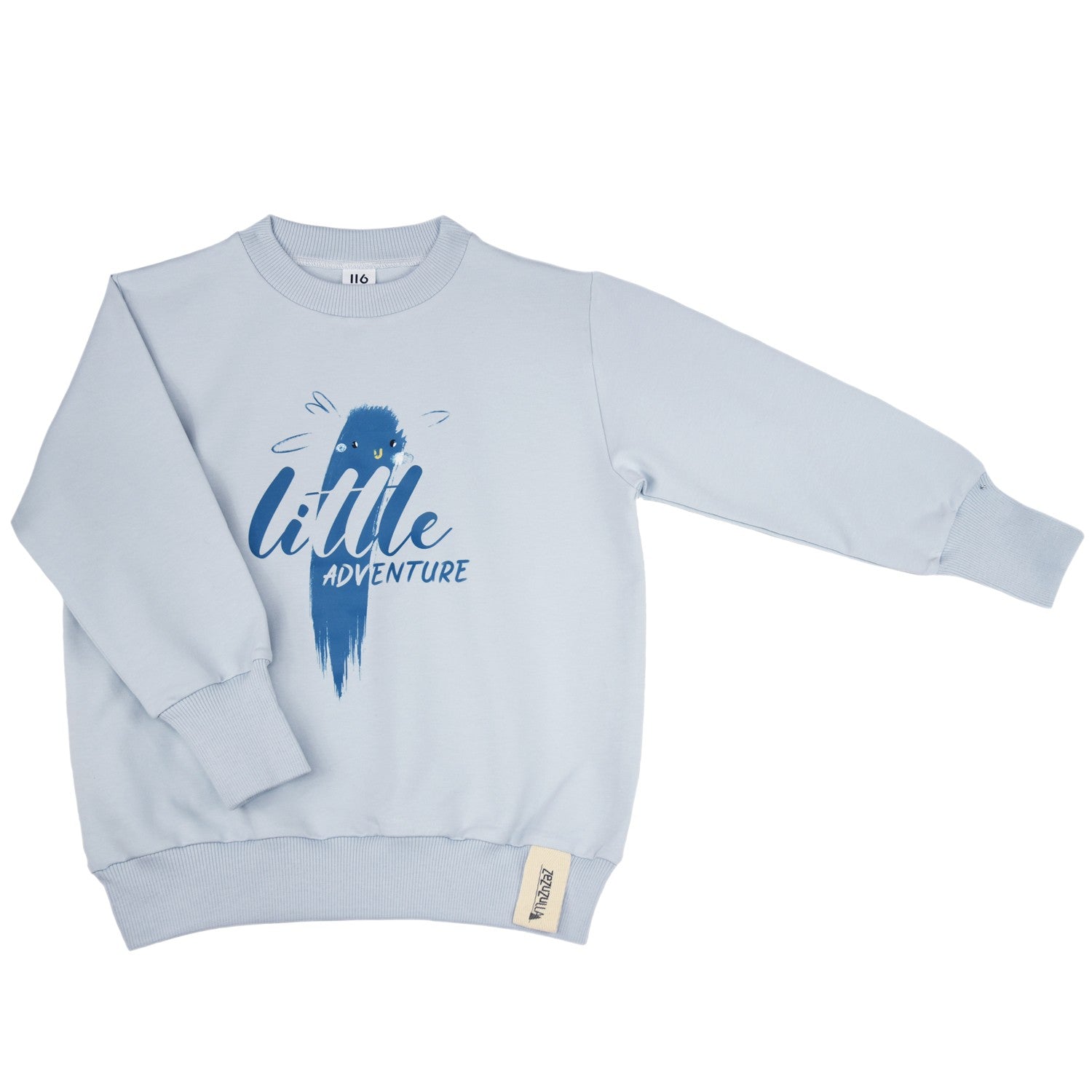 Kinder-Sweatshirt Little Adventure – weicher Baumwoll-Pullover mit Aufdruck – Produktbild 1