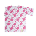 Kinder T-Shirt „Lemon“ aus OEKO-TEX Baumwolle – weißes Kurzarmshirt mit Zitronen-Print – Produktbild 3