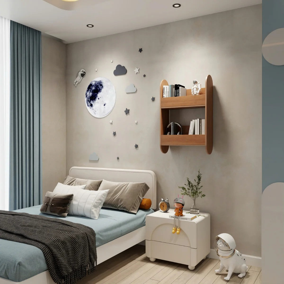 Kinder-Bücherregal CAPSULE aus Holz – Groß – Produktbild 2