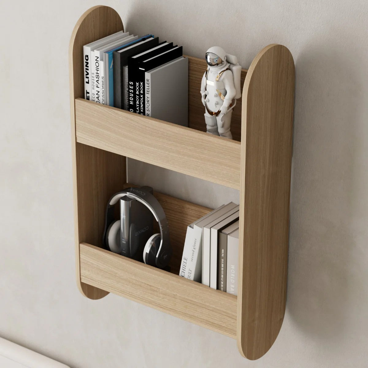 Kinder-Bücherregal CAPSULE aus Holz – Groß – Produktbild 1