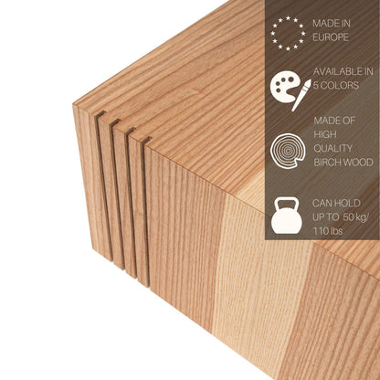 Floor Planter Podium Wooden Cubes (Set of 3)
