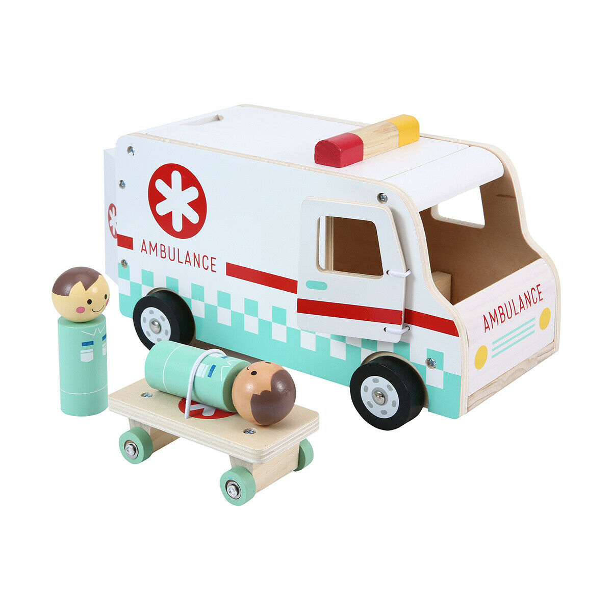 Holz-Krankenwagen – Produktbild 1