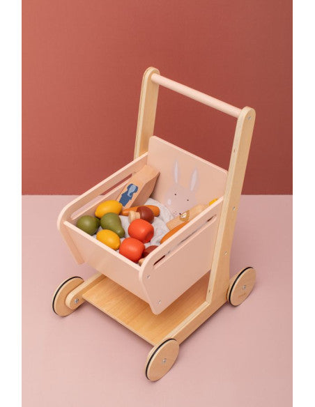Einkaufswagen aus Holz – Mrs. Rabbit – Produktbild 3