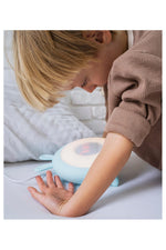 Kinderlampe Hase mit Wecker – Blau – Produktbild 4