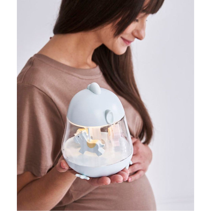 Kinderlampe mit Karussell und Musik – Blau – Produktbild 4