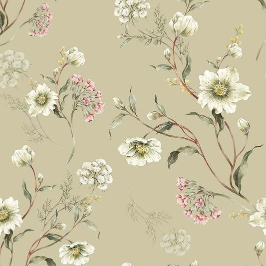 Light Green Blossom Wallpaper