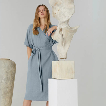 Linen Vine Dress - Allure