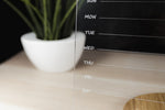 LUULA Acryl Schulplaner für Kinder – Transparentes Wochenboard für Hausaufgaben & Termine – Produktbild 4