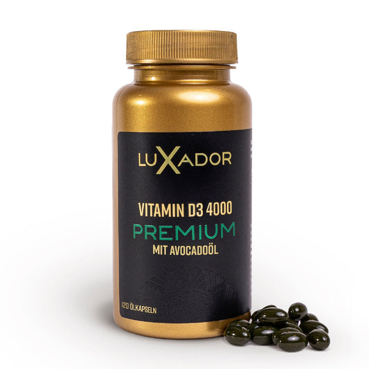Luxador Vitamin D3 4000 IU Premium N120 – immune support softgels (DE version)
