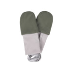 Merino Wool Baby Mittens – Khaki / Green