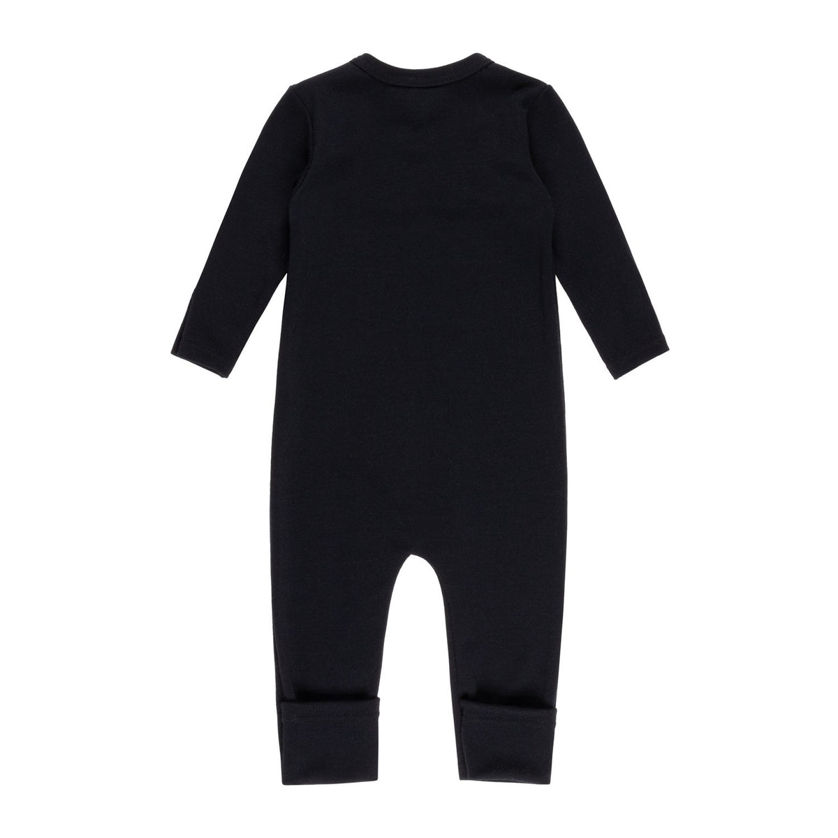 Merino Wool Baby Overall – Black