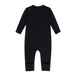 Merino Wool Baby Overall – Black