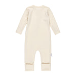 Merino Wool Baby Overall – White