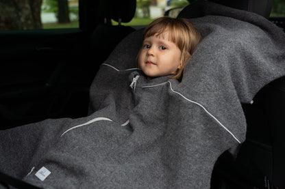 Merino Wool Car Poncho For Kids - Dragon