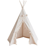 Boho Kids Teepee with Tassels – Ecru