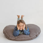 Bouclé Kids Floor Cushion – Grey, 100 cm
