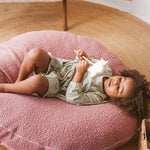 Bouclé Kids Floor Cushion – Rose, 100 cm
