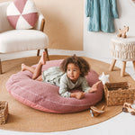 Bouclé Kids Floor Cushion – Rose, 100 cm
