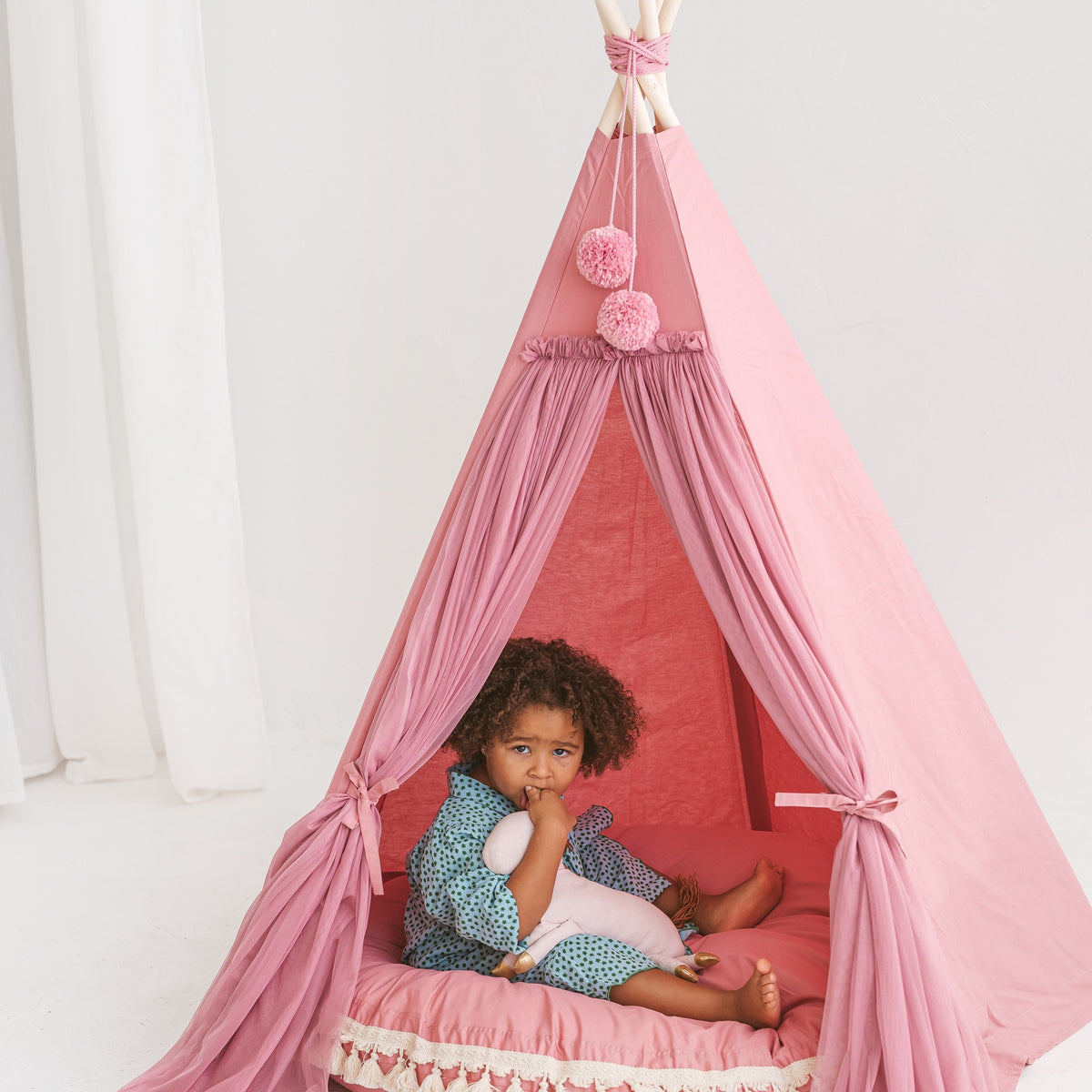 Fairy Kids Play Tent with Tulle – Rose