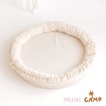 Large Round Nest Play Mat & Kids Lounger – Ecru, 110 cm