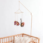 Wooden Crib Mobile Holder – Natural Ash, 81 cm