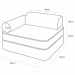 Modularer Kindersessel Giraffen-Design – 3-teiliges Spielsofa & Sessel für Kinder – Produktbild 2