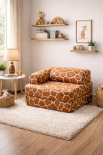 Modularer Kindersessel Giraffen-Design – 3-teiliges Spielsofa & Sessel für Kinder – Produktbild 3