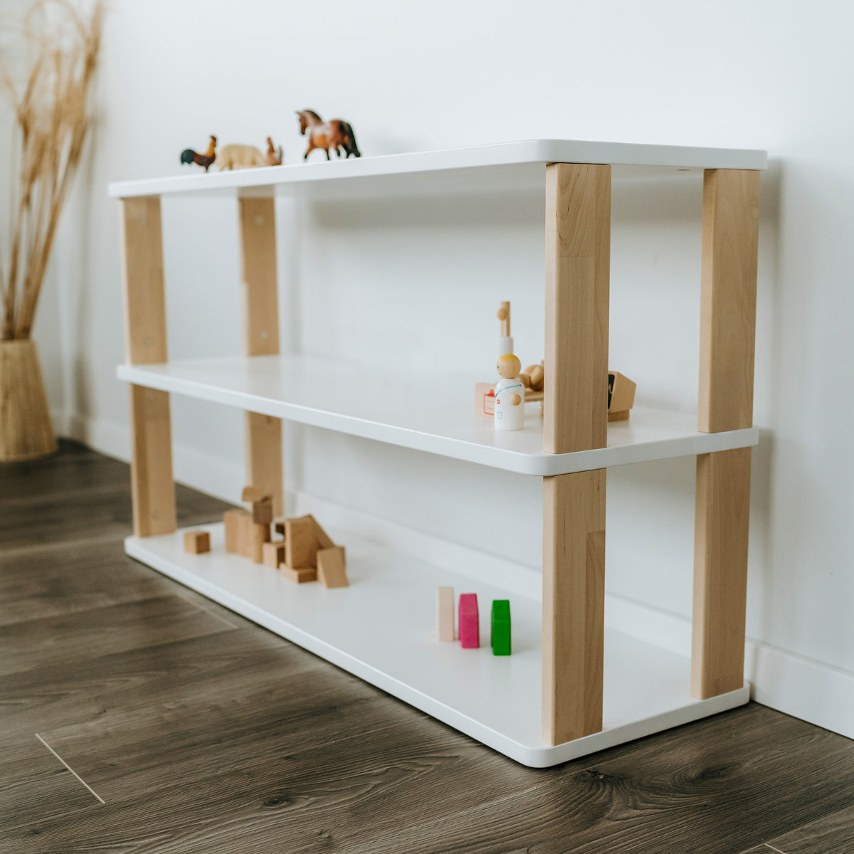 Modulares Montessori-Regal Straight – 3 Ebenen – Produktbild 2