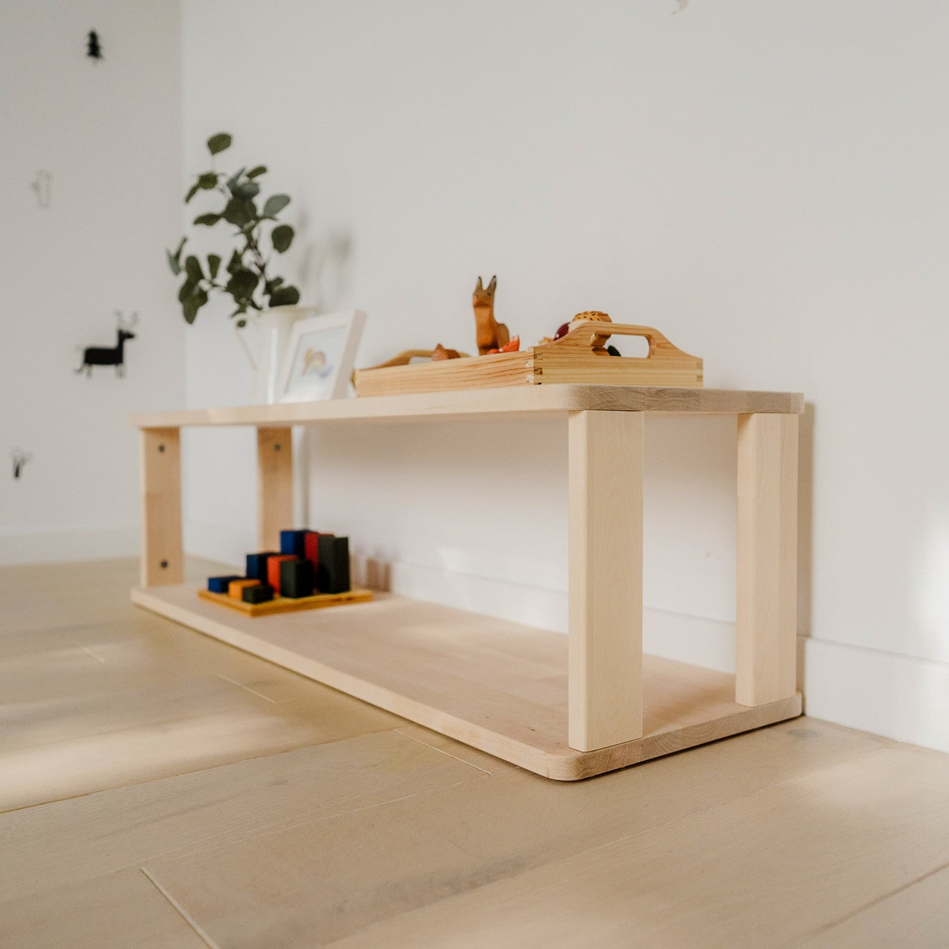 Modulares Montessori-Regal Straight – 2 Ebenen – Produktbild 2