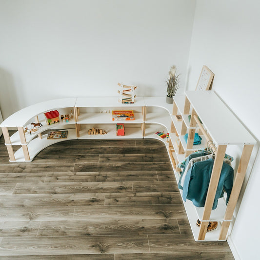 Modular Montessori Shelf Straight Mini - 5 Shelves