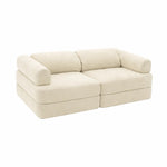 Modulares Spielsofa Kinder Beige – Spielcouch aus weichem Cordstoff – Produktbild 3