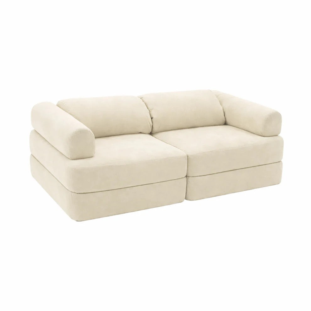 Modulares Spielsofa Kinder Beige – Spielcouch aus weichem Cordstoff – Produktbild 3