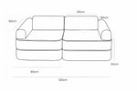 Modulares Spielsofa für Kinder – Grau – Produktbild 1