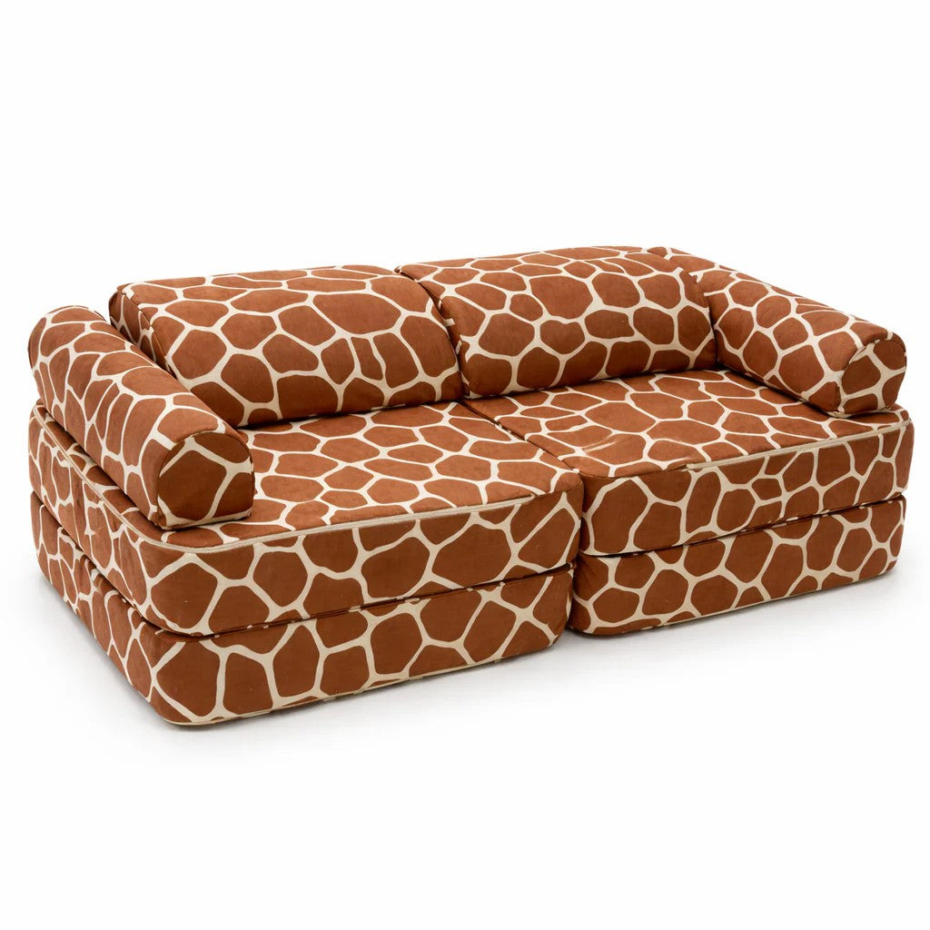 Modulares Spielsofa Giraffen-Design 120 cm – 12-teiliges Kindersofa & Klettersofa – Produktbild 3