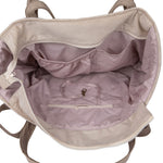 Wickel-Weekender Beige – große Wickel- & Alltagstasche mit Innen- und Außentaschen