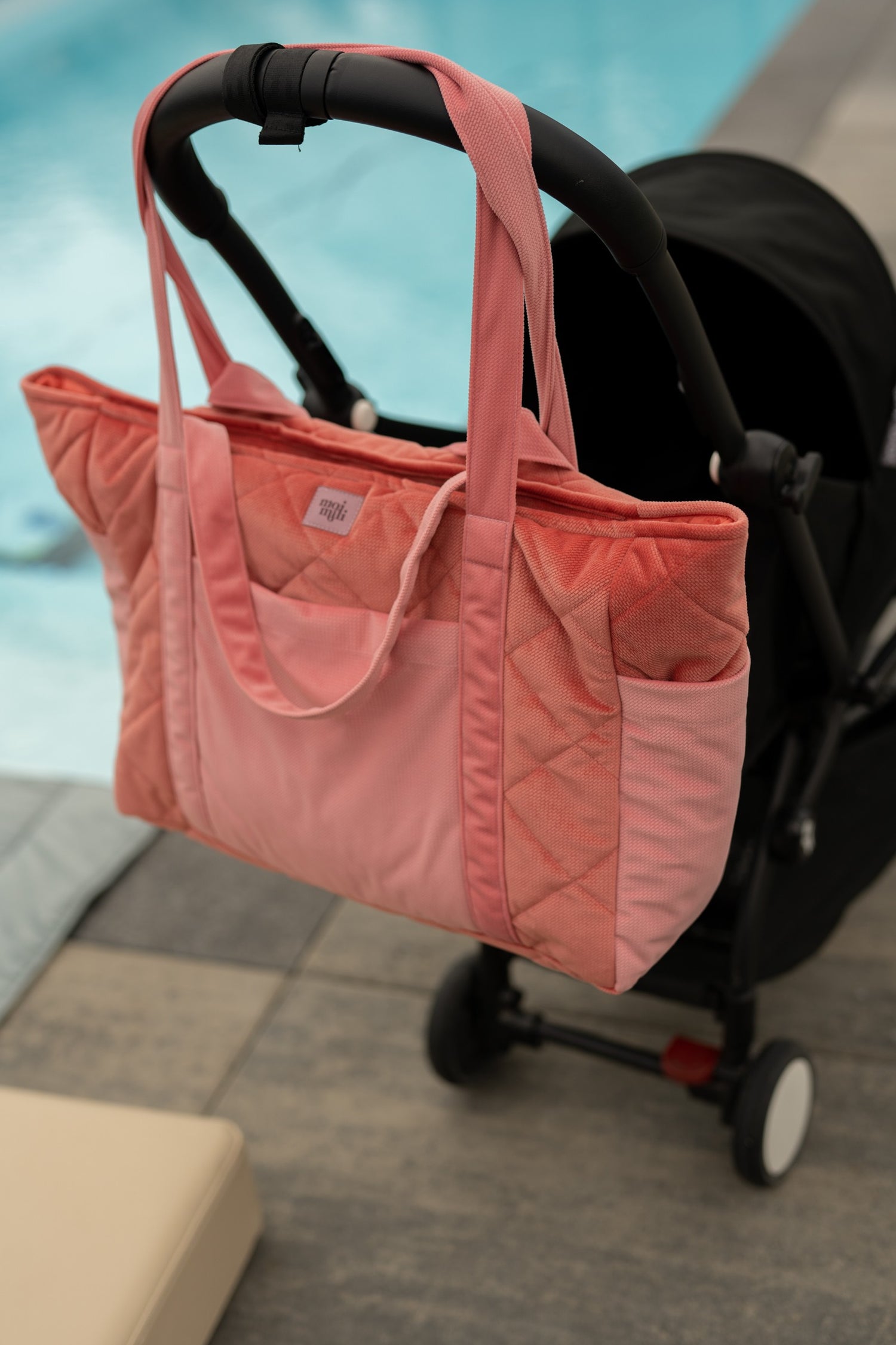 Wickel-Weekender Candy – große Wickeltasche & Weekender mit Innenfächern