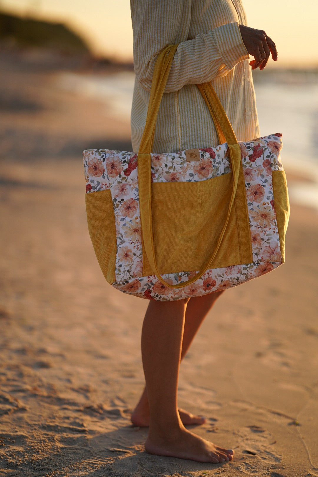 Mom- und Weekender-Tasche – Flower Power – Produktbild 1