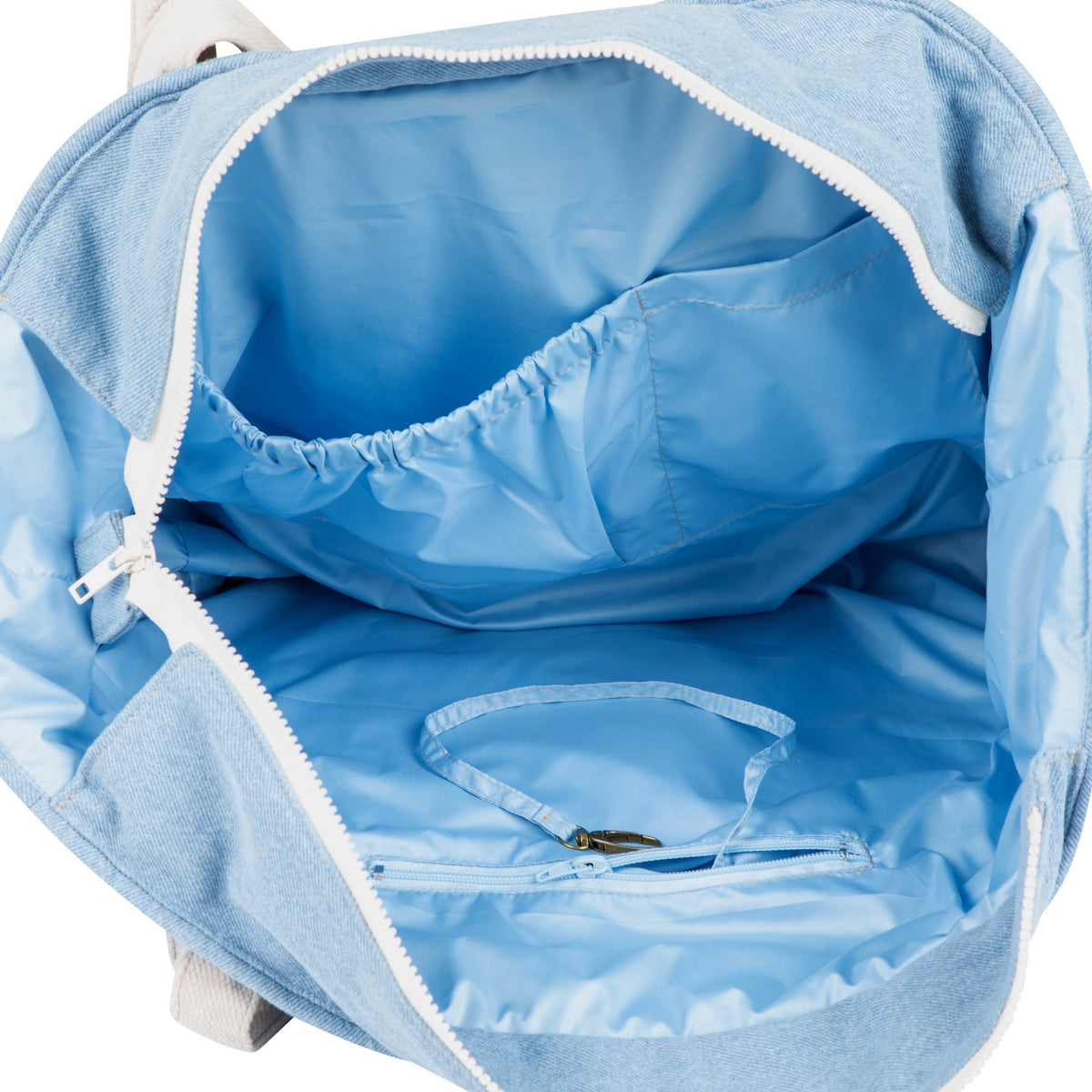 Wickel-Weekender Jeans – große Wickeltasche & Weekender mit Innenfächern