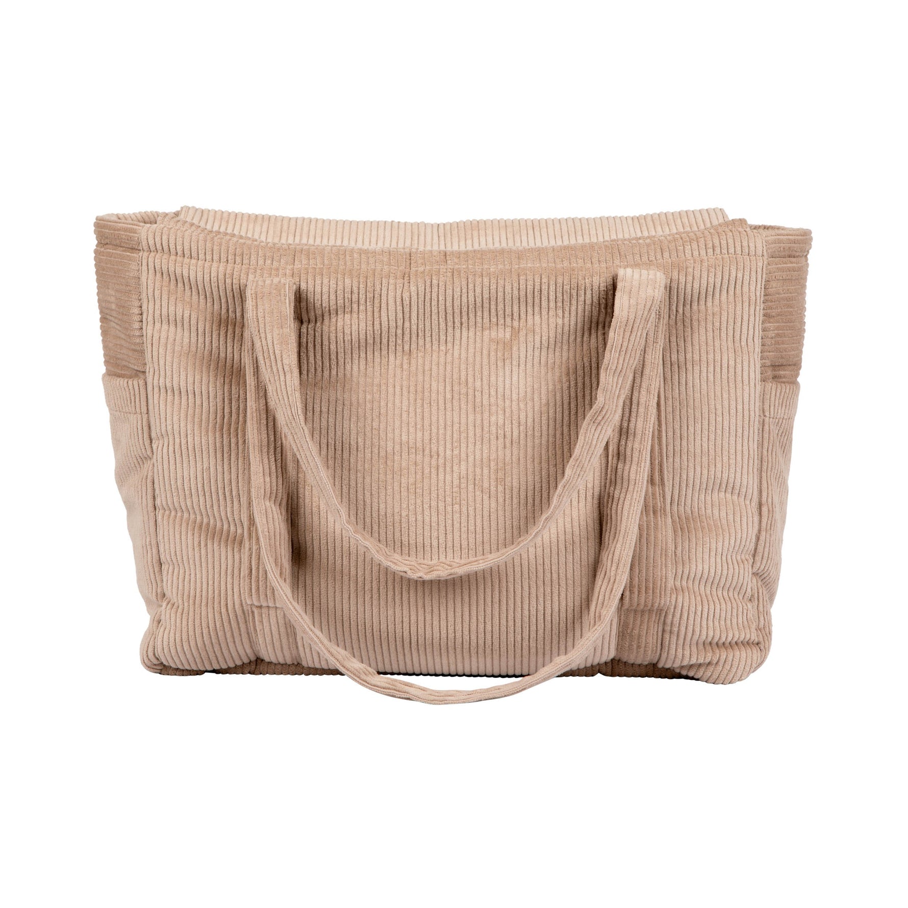 Wickel-Weekender Latte – große Wickeltasche & Weekender mit Innenfächern