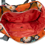Wickel-Weekender Picnic mit Blumen – große Wickeltasche & Weekender mit Innenfächern