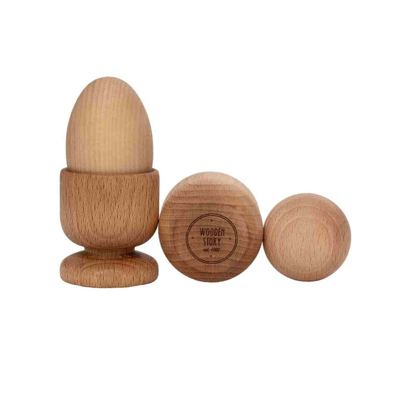 Montessori-Set Ei, Kugel und Würfel – Produktbild 1
